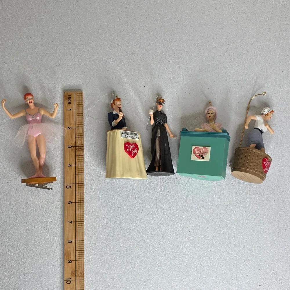 Hallmark I Love Lucy Keepsake Ornaments Lot of 5 TV Classic Scenes 2 Wind-Up
